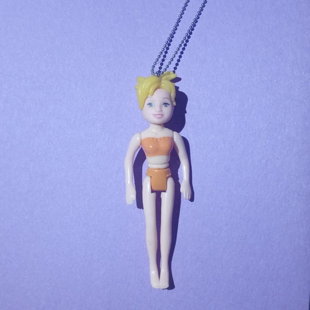 Blonde polly pocket necklace